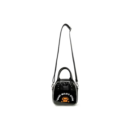 BABY MILO STORE BY A BATHING APE Artificial Leather One Shoulder Handbags Regular Unisex Black