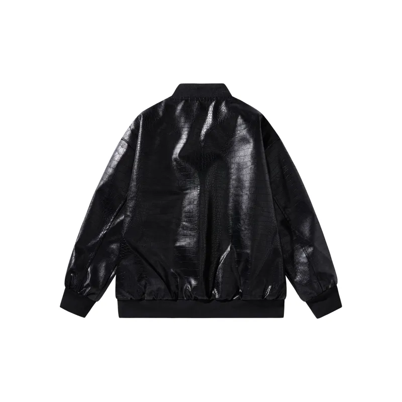 David Bakken x DAOMEIXIONG Leather Jacket Unisex-1
