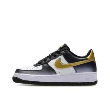 Nike Air Force 1 Lv8 Anti Slip Wear Resistant Low Top Skateboard Shoes Black White Teenagers