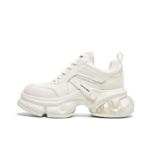 CHERYKALLY Anti Slip And Wear Resistant Height Increasing Low Top Chunky Sneakers Women's