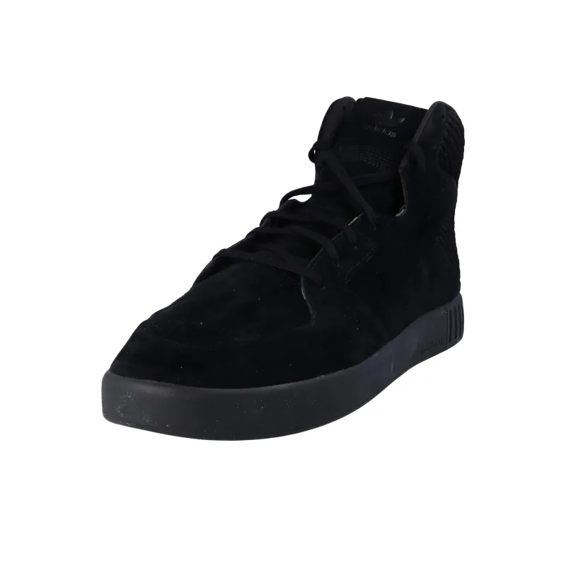 Adidas Originals Tubular Invader 2.0 Anti Slip Wear Resistant High Top Skateboard Shoes Men's Black-1