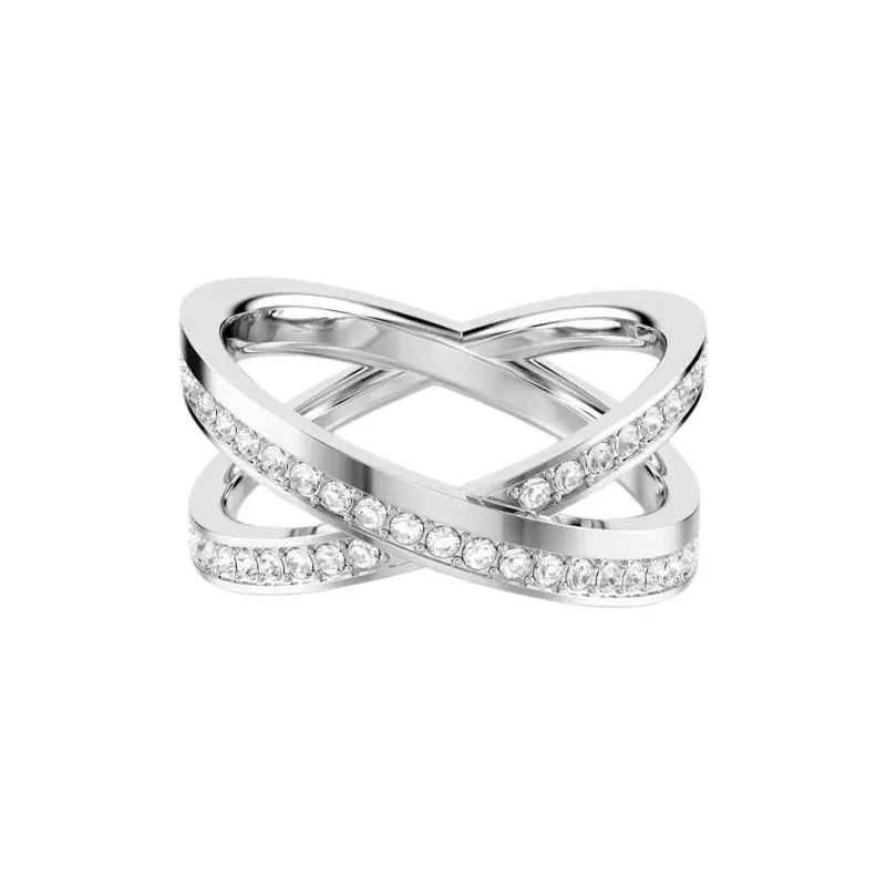 Swarovski Rhodium Plated Rings Women's Silver-1