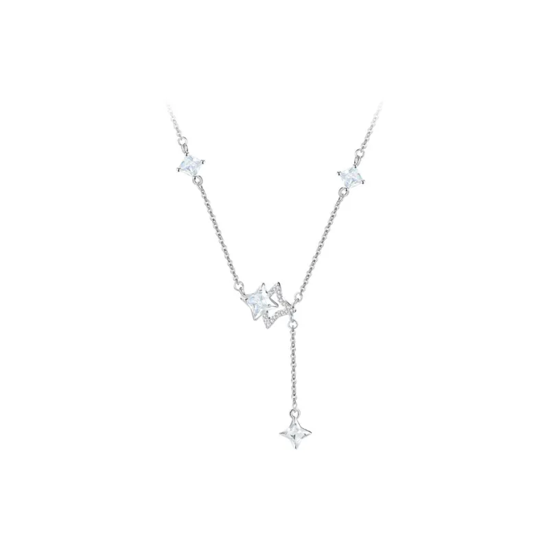 GLOIRE S925 Silver Necklaces Women's Minimalist Style Fashion Individual Niche Design Versatile Commute-0