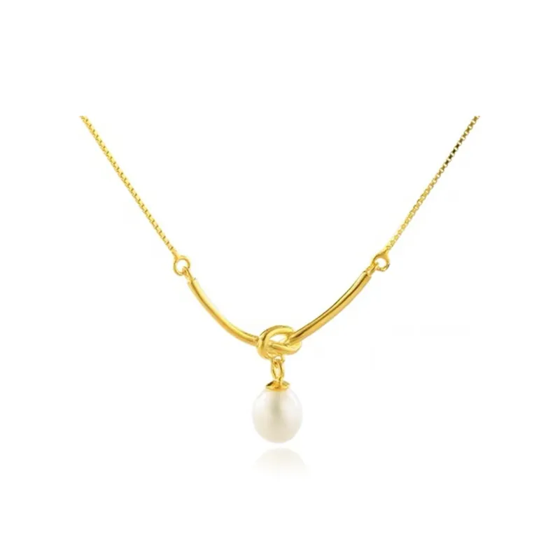 JINLIUFUJIXIANG Freshwater Pearl Necklaces Women's-0