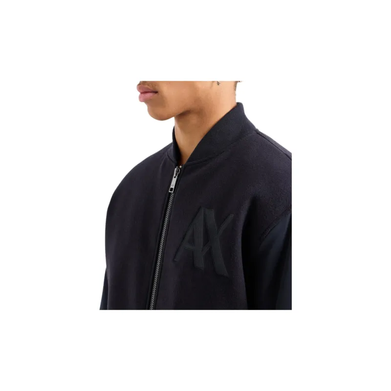 ARMANI EXCHANGE Logo embroidered Bomber Jacket-4
