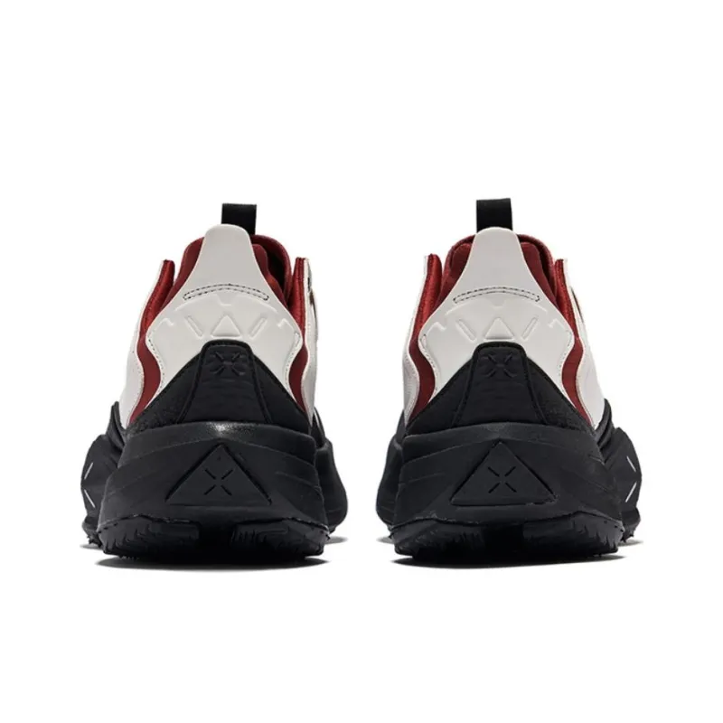 Erke Low Top Trekking Shoes Men's Microcrystal White Bordeaux Red-3