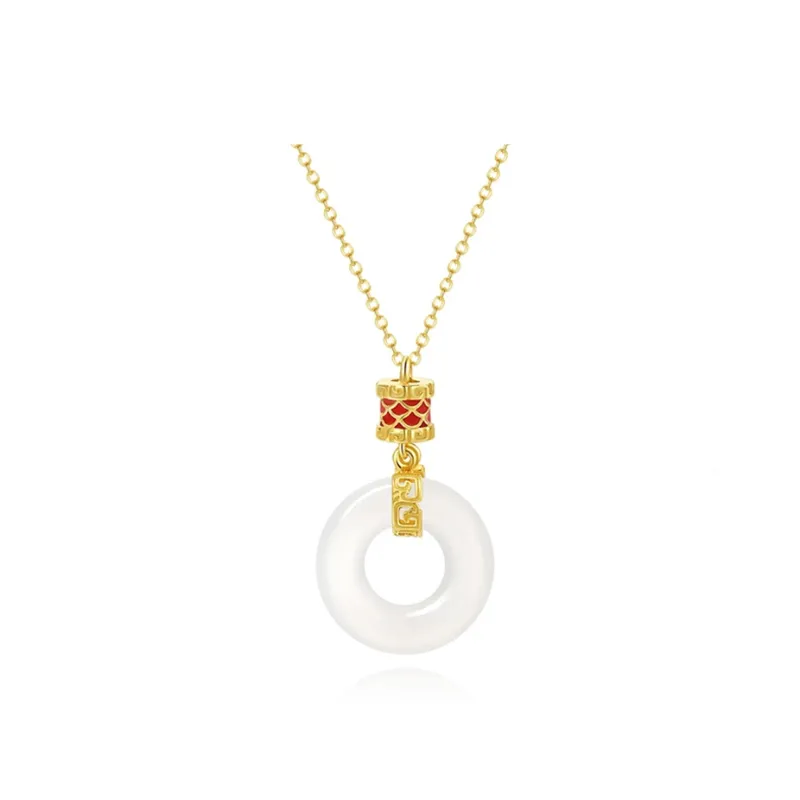 Zhou Jifeng Chalcedony Necklaces Unisex-6