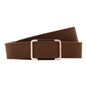 Loro Piana Leather Leather Belts Men's Brown Width: 3CM