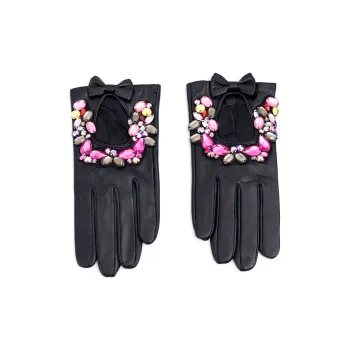 Yamaichi Maru Top Grain Sheepskin Gloves Women's Black