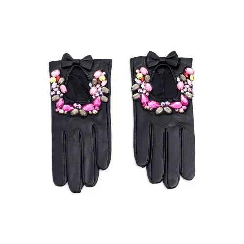 Yamaichi Maru Top Grain Sheepskin Gloves Women's Black