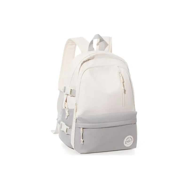RIOREX Fabric Laptop Backpack Regular Unisex Black/Gray White-9