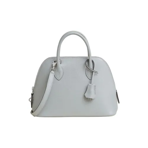 HERMES Bolide Evercolor Calfskin Bowling Bag Shoulder Bag Crossbody Bag Handbag Women's 8U Bleu Glacier Glacier Blue