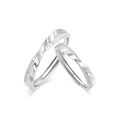 I Do&Co. S925 Silver Synthetic Cubic Zirconia Rings Unisex