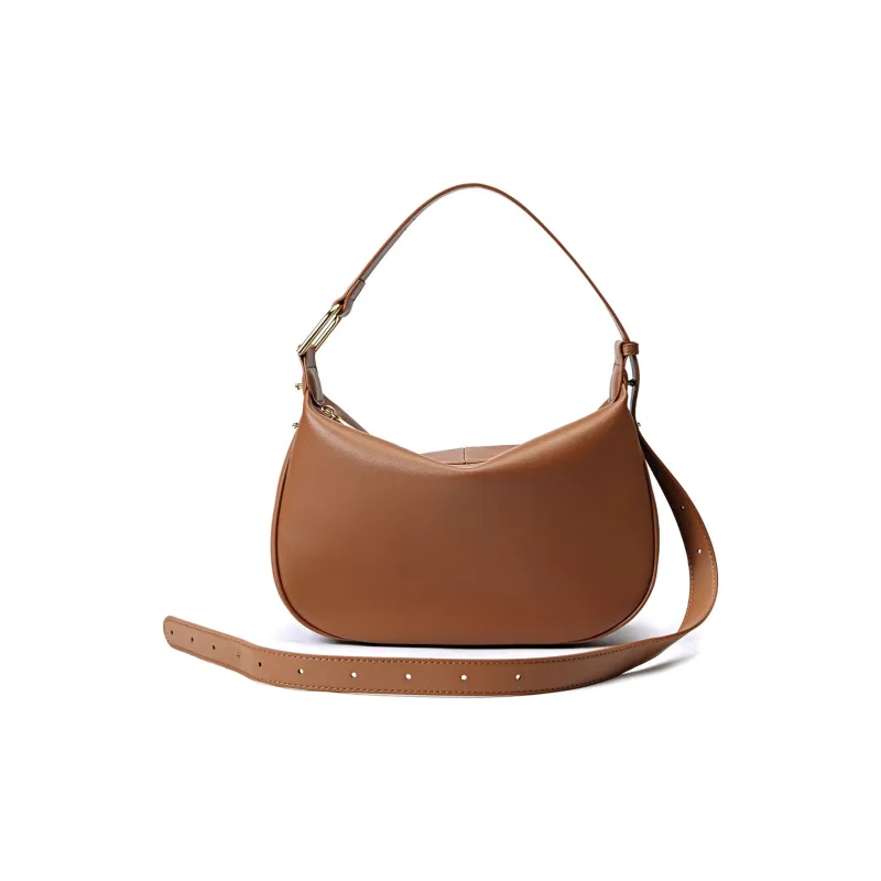 Dubaolu Synthetic Leather Crossbody Bag, Shoulder Bag Women's Caramel Brown/Classic Black/Ecru & Brown/Oat Apricot-4