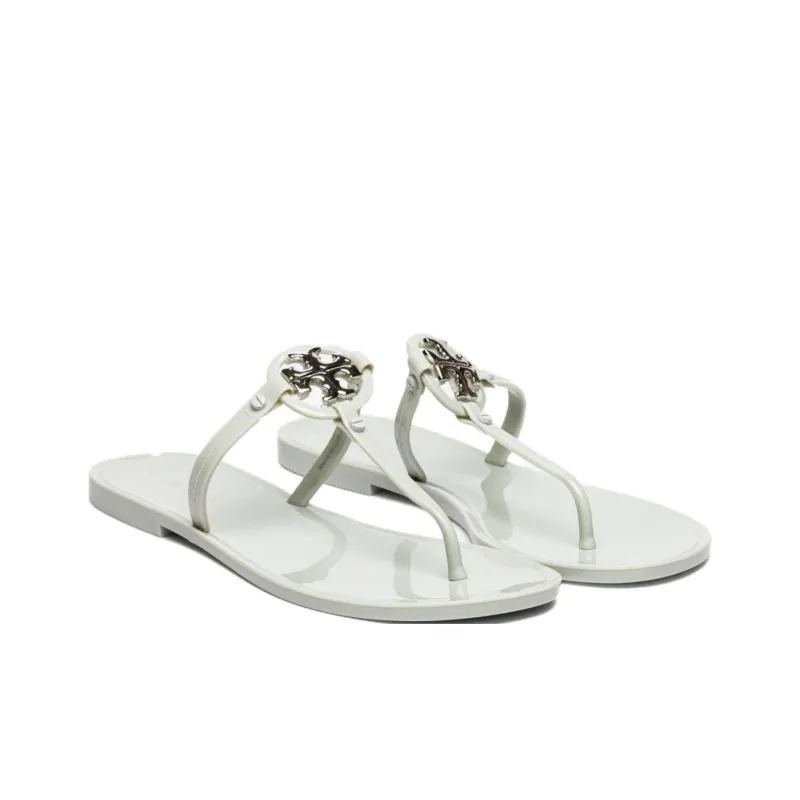 TORY BURCH Miller Slip Resistant Flip Flops Women's Gray Silver-2