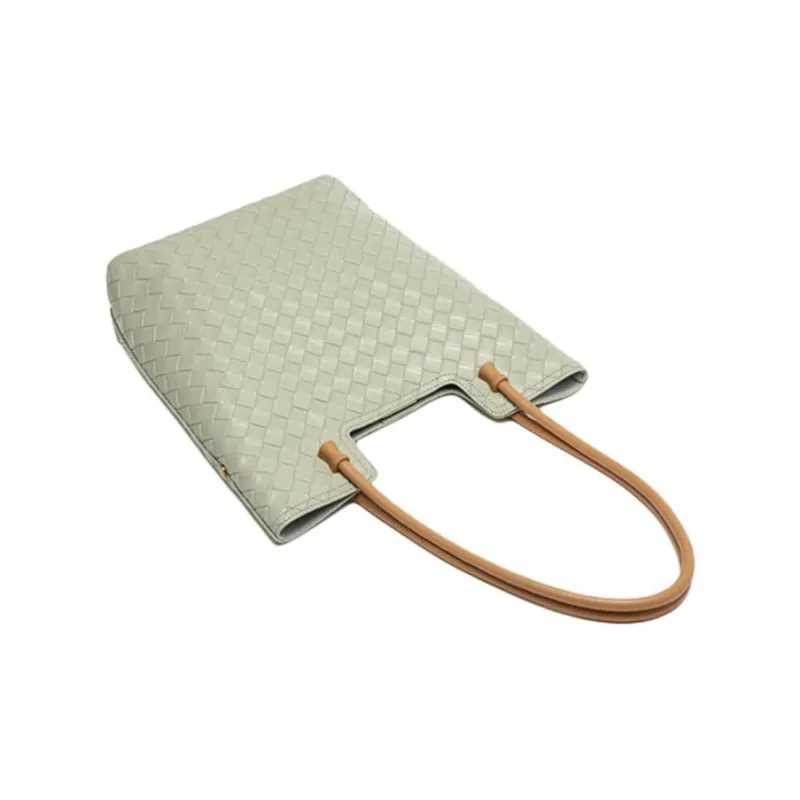 GELANNI Cow Leather Shoulder Bag Regular Women's Inkstone Black/Drapery Light Beige/Forest Mist Gray-2