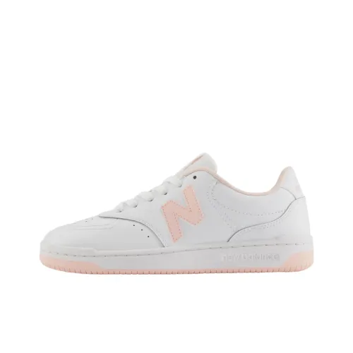 New Balance NB 80 Anti Slip Wear Resistant Low Top Skateboard Shoes Women's White Pink