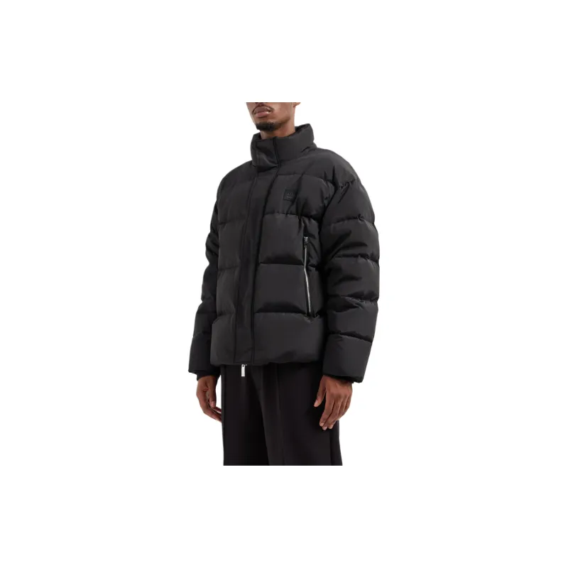 ARMANI EXCHANGE Logo Patch High Neck Padded Jacket-4