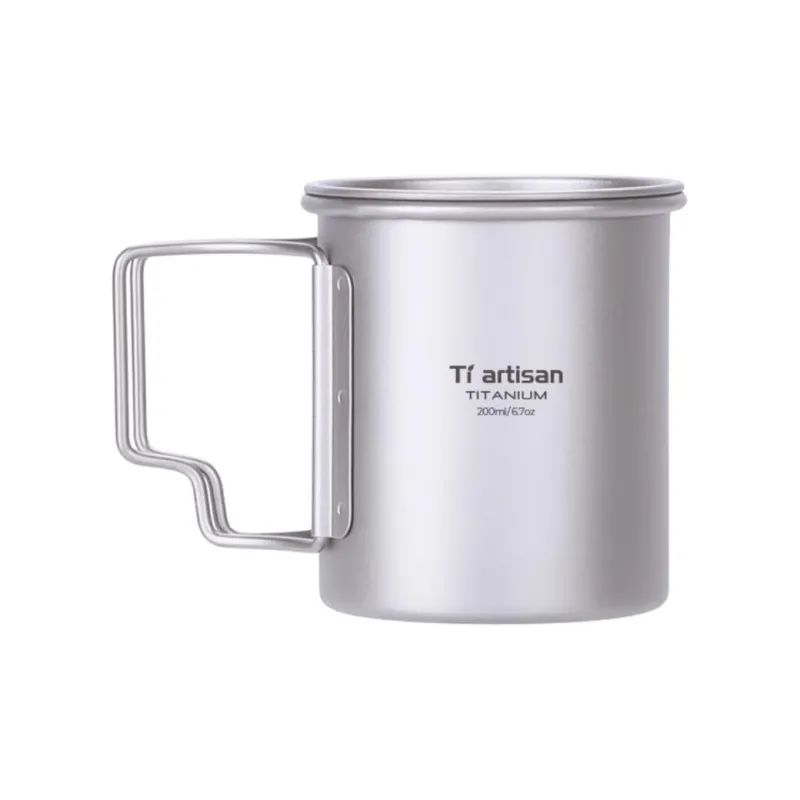 Tiartisan Outdoor Water Equipment Water Container 200ml 300ml 350ml 450ml 750ml Pure Titanium-0