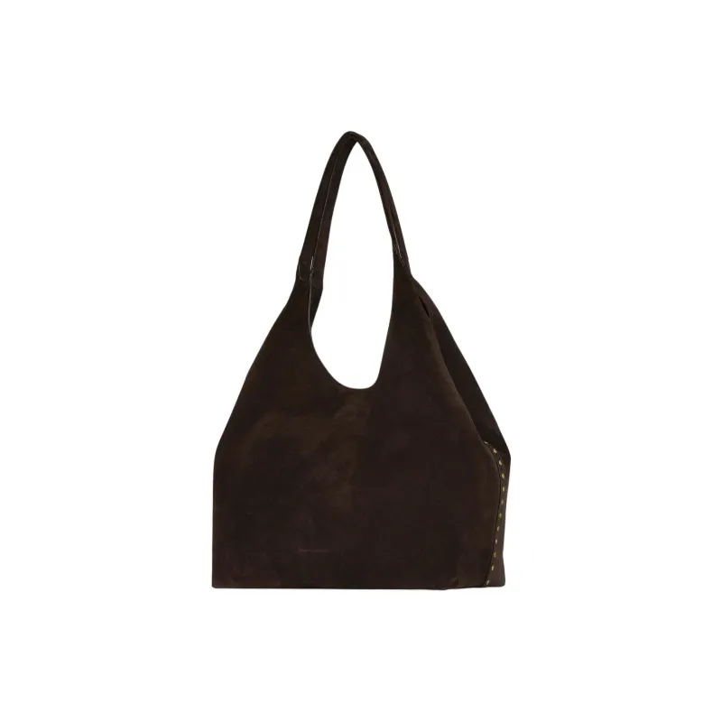 REBECCA MINKOFF Suede Hobo Bag One Shoulder Handbags Women's Gummy Color-1