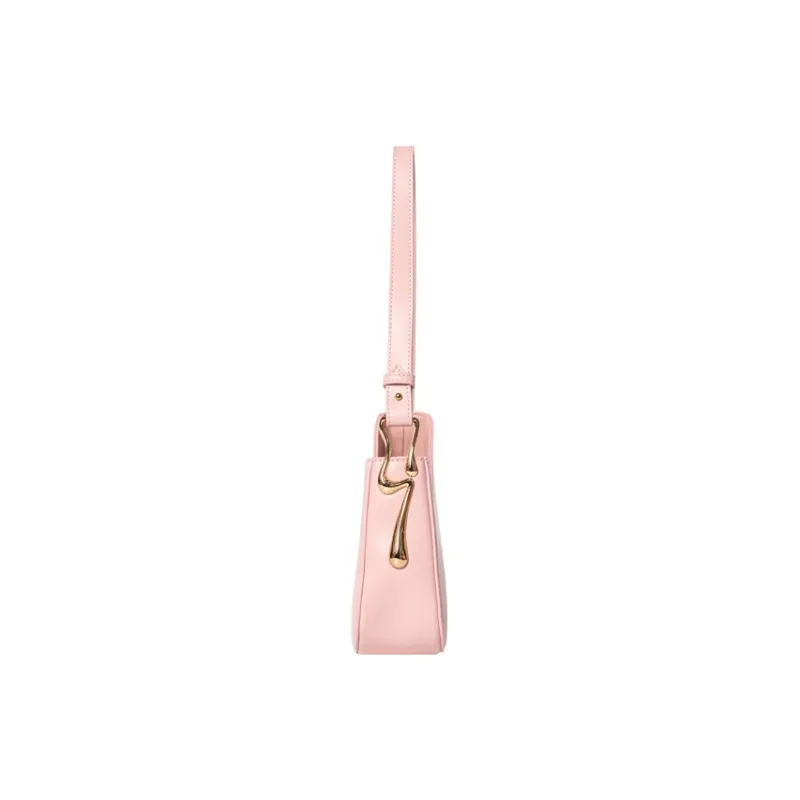 OMI Synthetic Leather Underarm Shoulder Bag Regular Women's Black/Ecru/Khaki/Pink-4