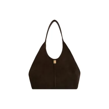 REBECCA MINKOFF Suede Hobo Bag One Shoulder Handbags Women's Gummy Color