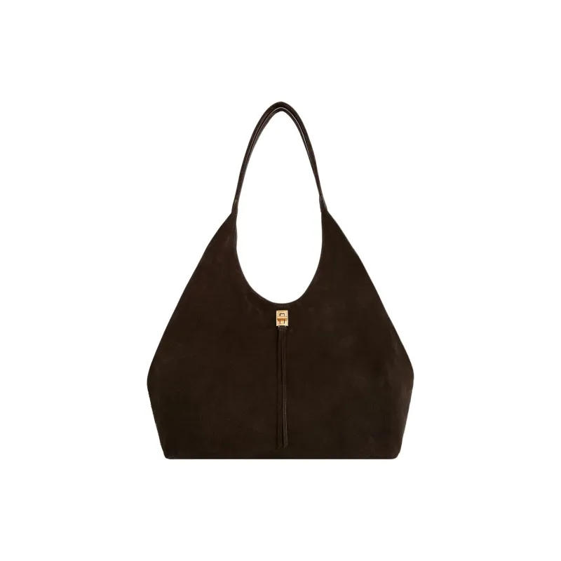 REBECCA MINKOFF Suede Hobo Bag One Shoulder Handbags Women's Gummy Color-0