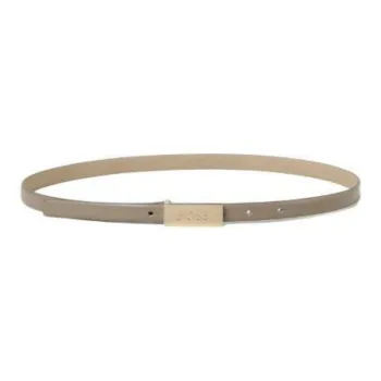 HUGO BOSS 100% KHL Leather Belts Women's Light Brown Subject To Official Website