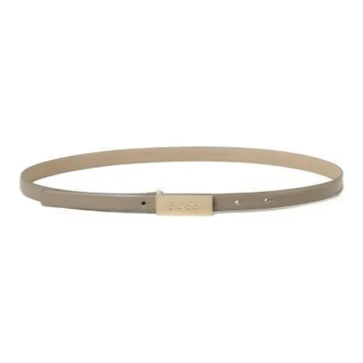 HUGO BOSS 100% KHL Leather Belts Women's Light Brown Subject To Official Website-0