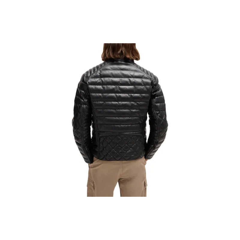 HUGO BOSS FW24 Leather Jacket Men's Black-3