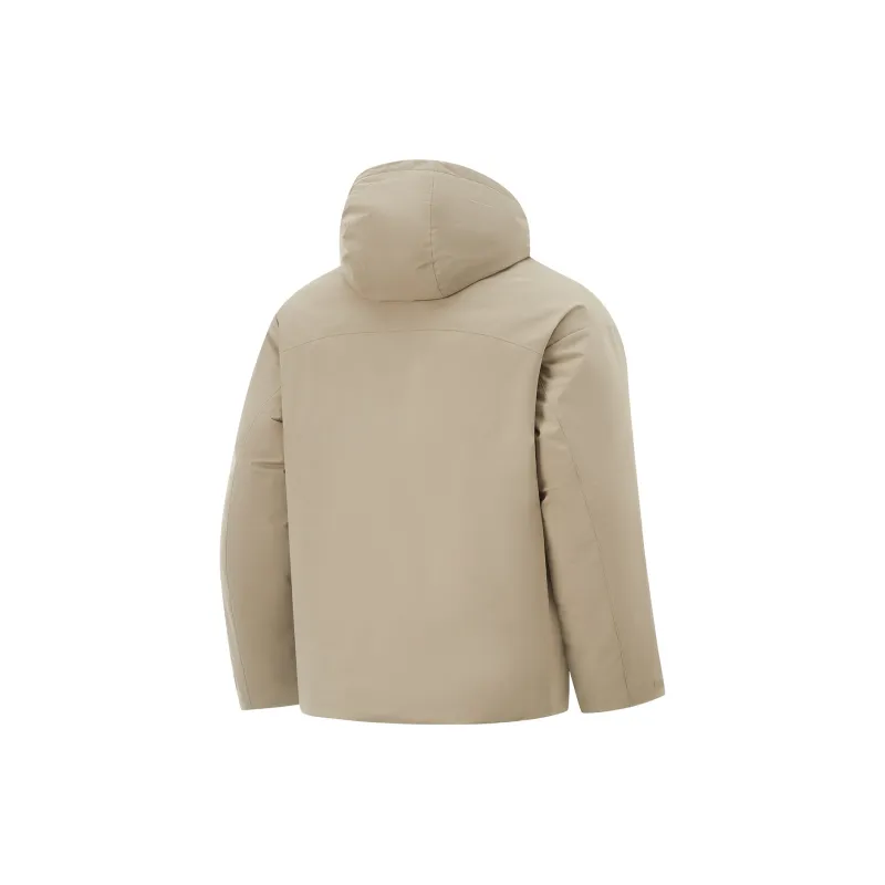 LiNing Fondue Down Series Down Jacket Men's Mink Taupe-1