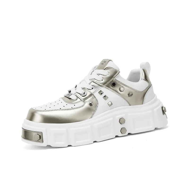 AD Cushioned Wear-Resistant Height Increasing Low-Top Skateboard Shoes Men's-4