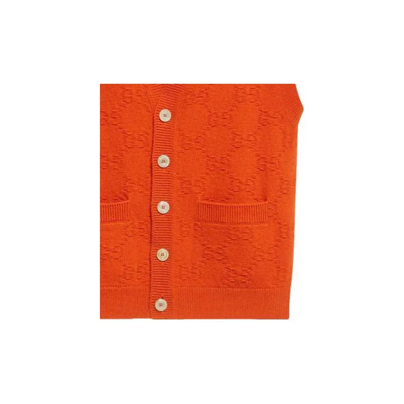 GUCCI GG motif Knit Vest-6
