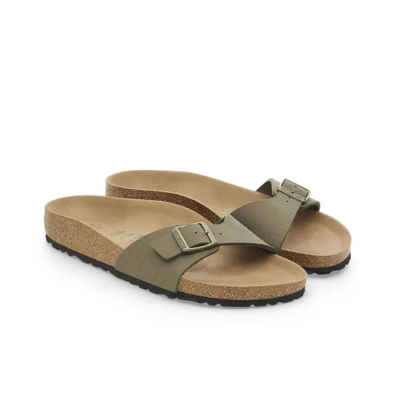 Birkenstock Madrid Series Slip Resistant Slide Slippers Women's Pine Green Regular-2