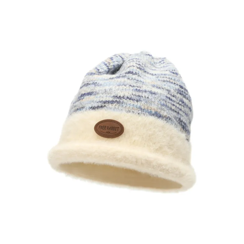 FREE RABBITⅡ Versatile Warm Knitted Fabric For Fall And Winter Beanie Unisex-7