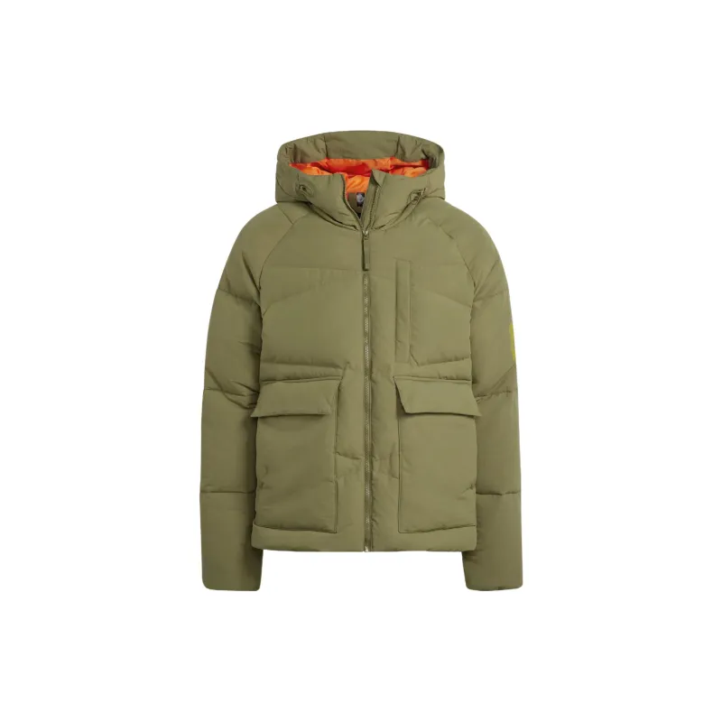 Adidas Down Jacket Men's Green Includes Shopping Bag-1