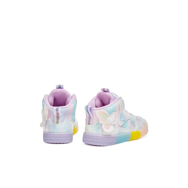 TARANIS Warm Mid Top Kids' Skateboarding Shoes Purple Children Aged 3 7 Years Old-2