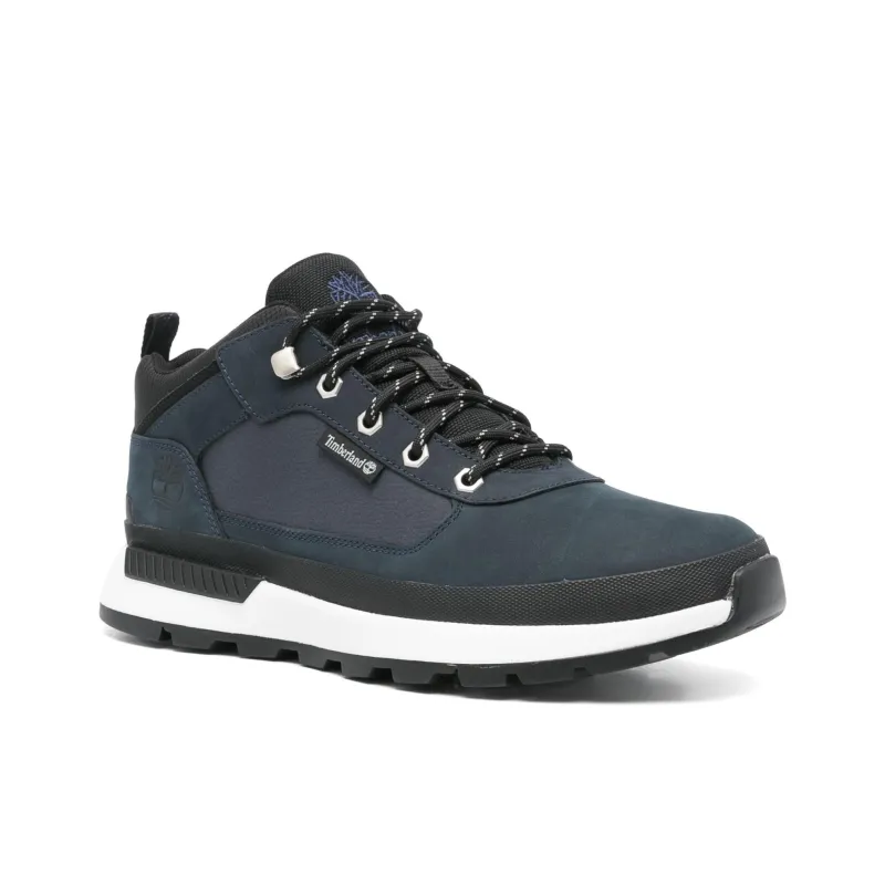 Timberland Field Trekker Anti-Slip Wear-Resistant Mid-Top Outdoor Shoes Men's Blue Black-1