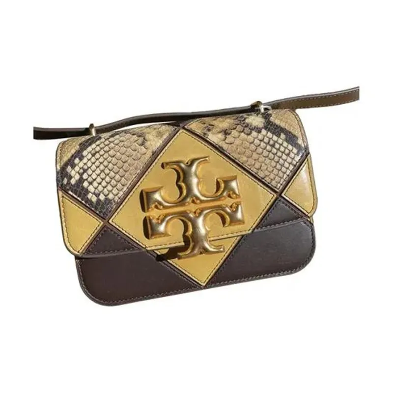 TORY BURCH Eleanor Leather Handbag Shoulder Bags Women's Beeswax Yellow-2