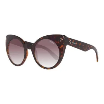 Polaroid Acetate Cat Eye Sunglasses Women's Brown