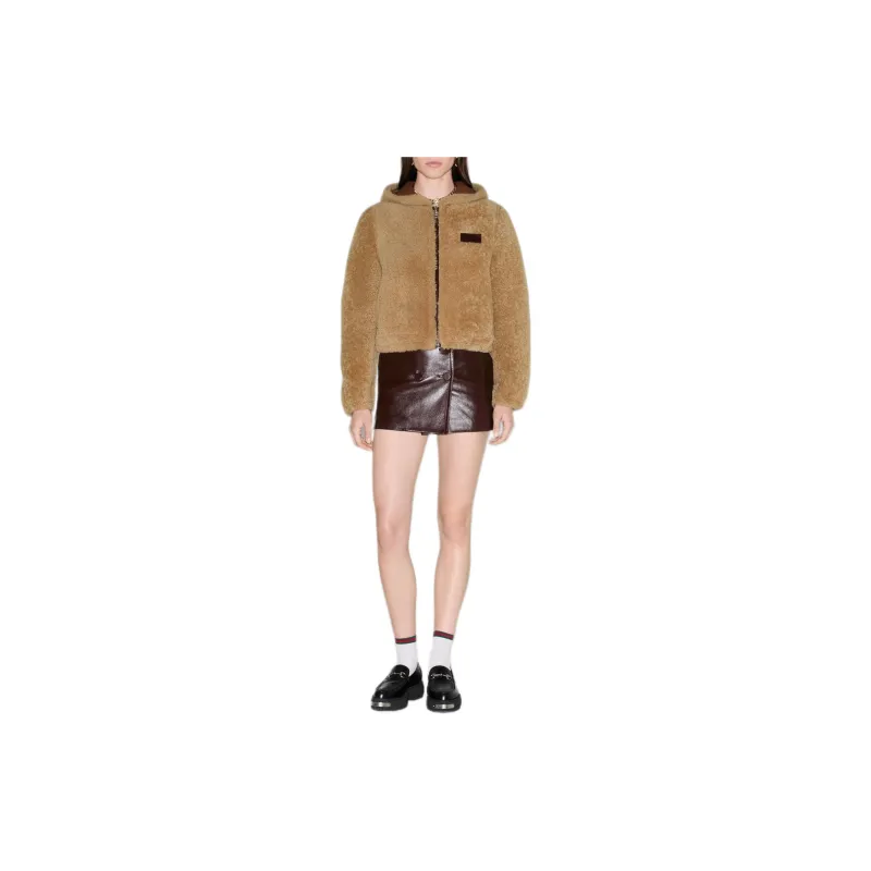 GUCCI Reversible Shearling Bomber Jacket-2