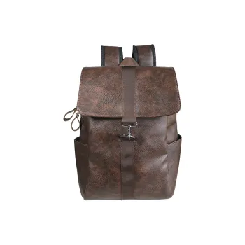 VANDEE Waxed Leather Laptop Bag Backpack Unisex Multicolor