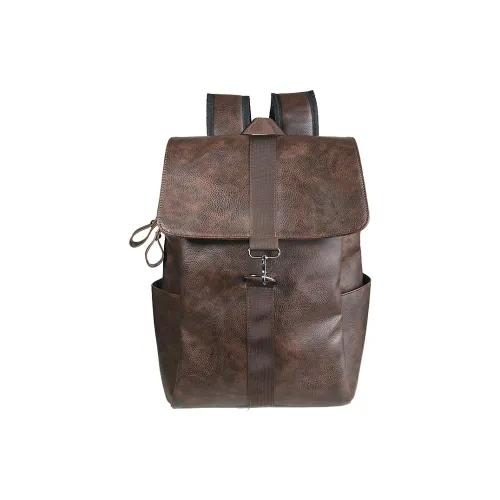 VANDEE Waxed Leather Laptop Bag Backpack Unisex Multicolor