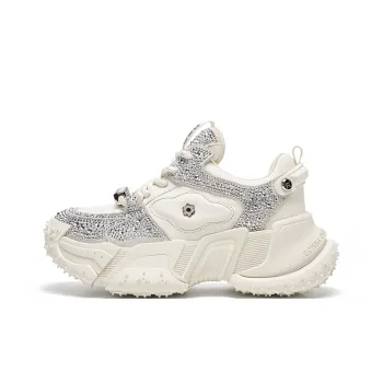 CHERYKALLY Cushioning Anti Slip And Wear Resistant Height Increasing Low Top Chunky Sneakers Women's