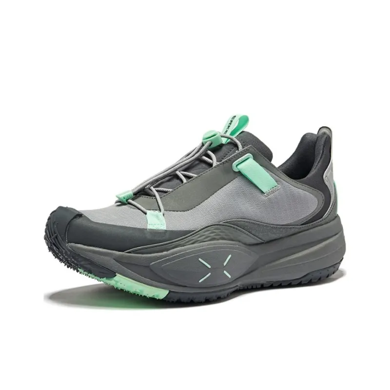 Erke Low Top Trekking Shoes Men's Snow Gray Carbon Gray-2
