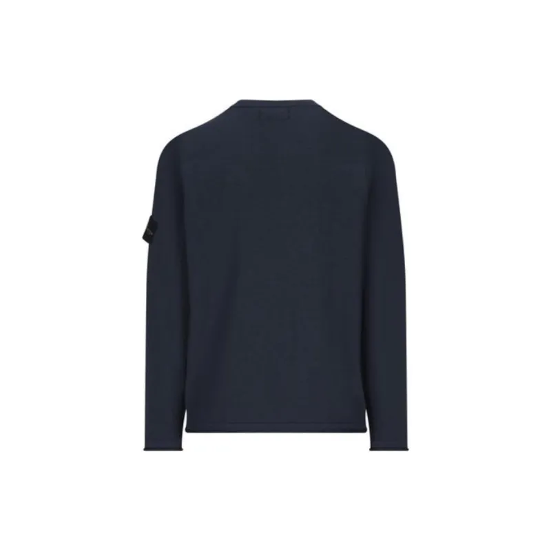 STONE ISLAND Logo Patch Crewneck Jumper-1