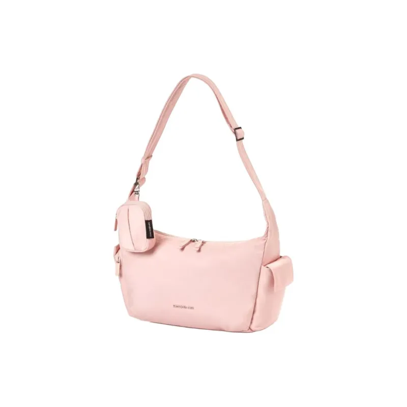 SAMSONITE Nylon Hobo Bag, Handbag, Shoulder Bag Women's Pink-1