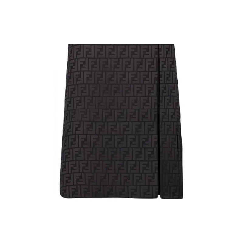 FENDI SS22 Midi Dress Women's Black-5