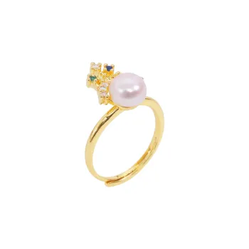 ZHENZHUAOMI Freshwater Pearl Rings Women's