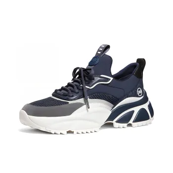MICHAEL KORS KORS Darius Anti Slip Wear Resistant Low Top Casual Shoes Men's Blue Gray